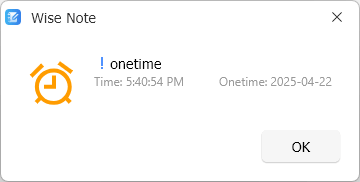 Wise Note - create reminder