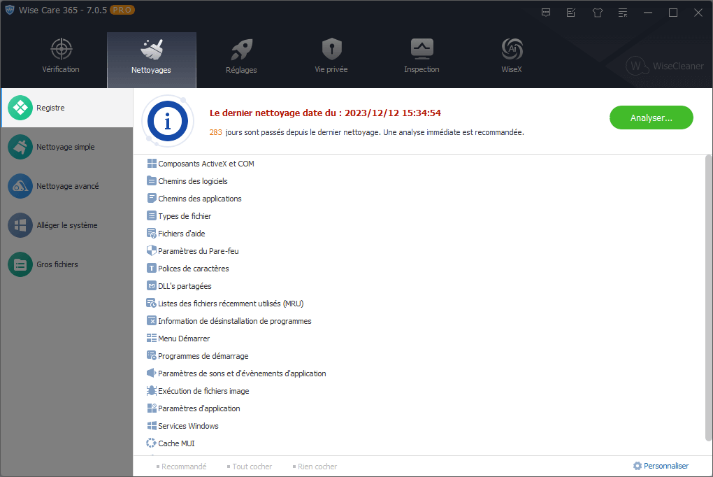 WiseCare365-Nettoyages-Registre