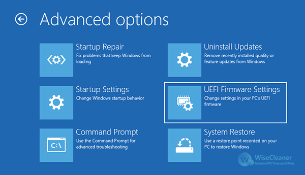 UEFI-settings