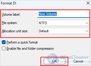 Configure formatting options